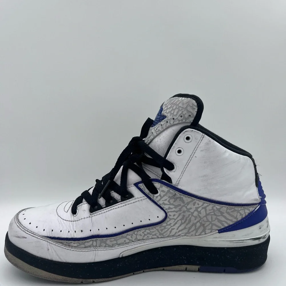 Nike Air‎ Jordan 2 II Retro Men Sneaker Dark Concord White 385475-153 Sz 10